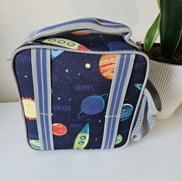 Pottery Barn Kids Navy Solar System Classic Lunchbox - Picture 3 of 7